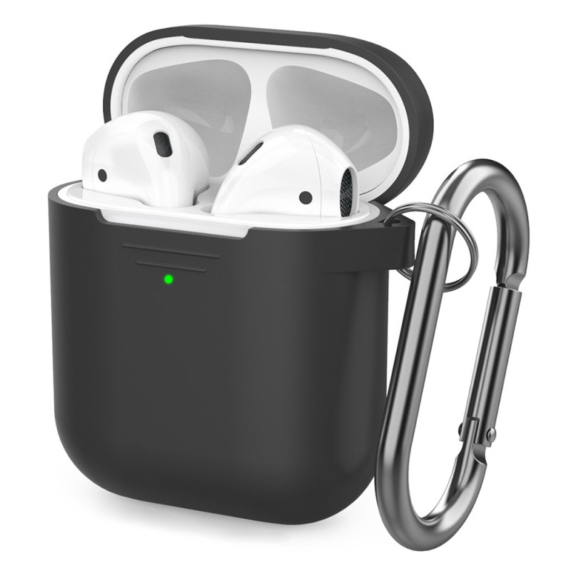 Coque AirPods 2 / 1 Classique avec Mousqueton