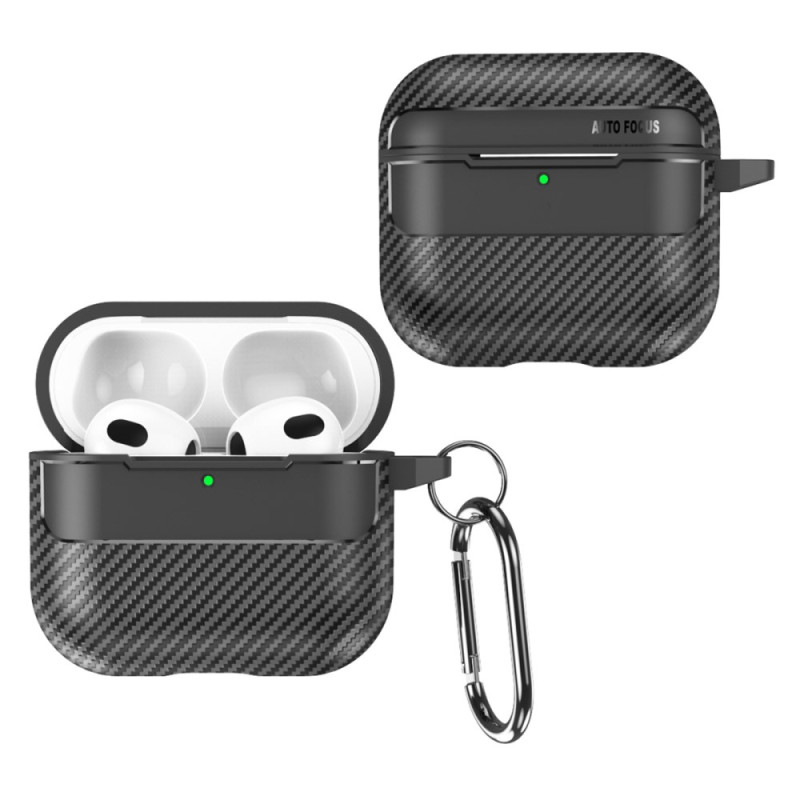 Coque AirPods 4 Silicone Texture Carbone