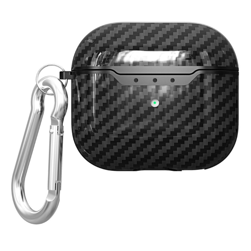 Coque AirPods 4 Silicone Flexible et Fibre Carbone