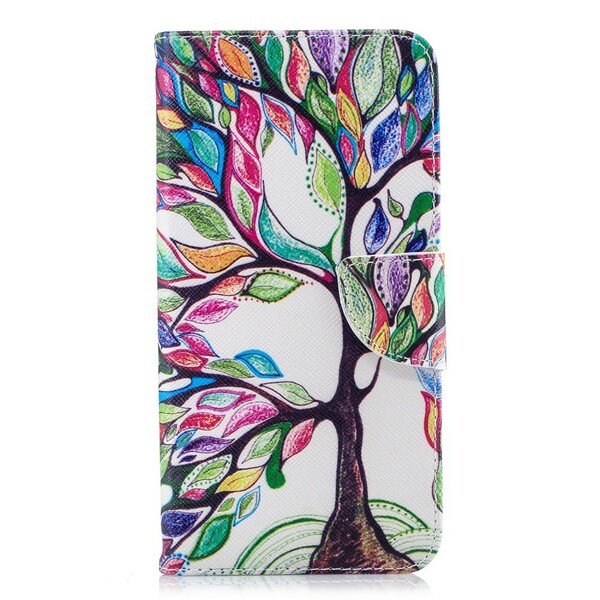 Housse iPhone XS Smart Arbre Coloré