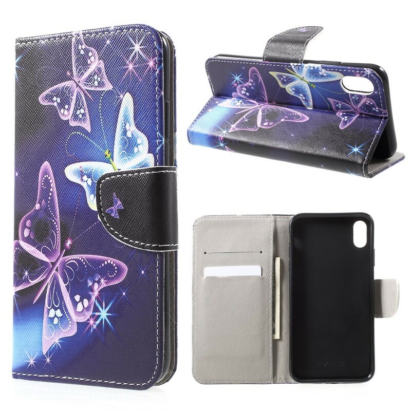 Housse iPhone XS Smart Papillon Coloré