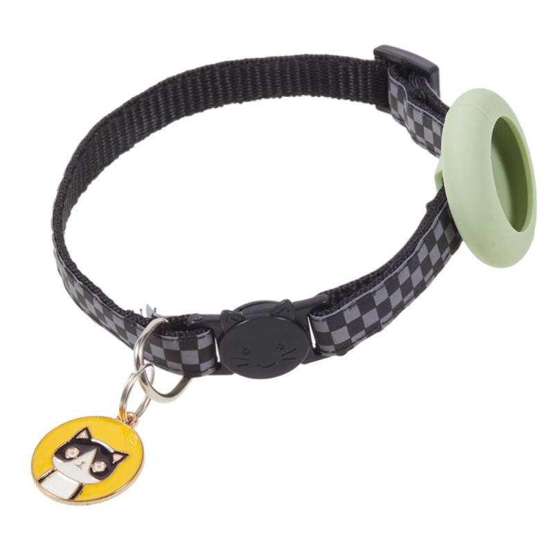 Collier de Chien AirTag Nylon avec Boîtier en Silicone