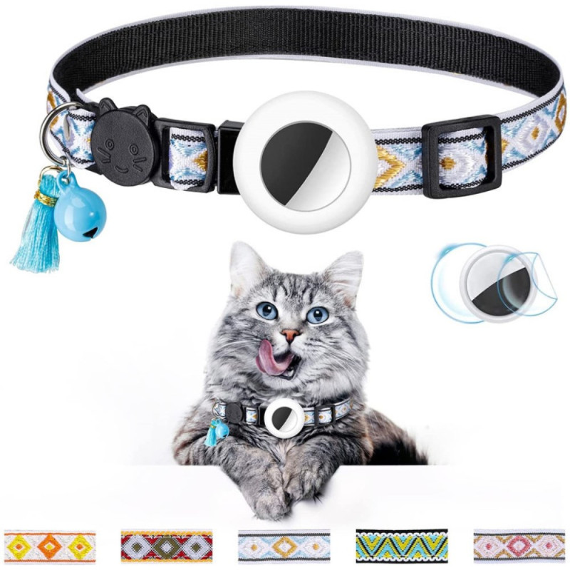 Coque AirTag Collier de chat GPS Réglable