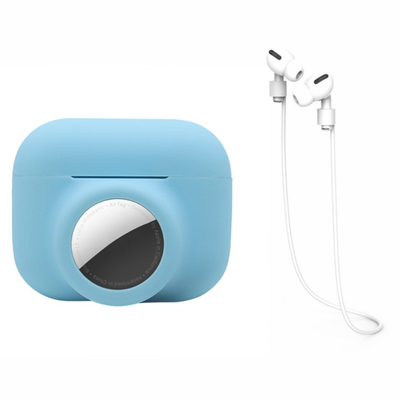 Coque 2-en-1 pour AirPods Pro et AirTag Silicone