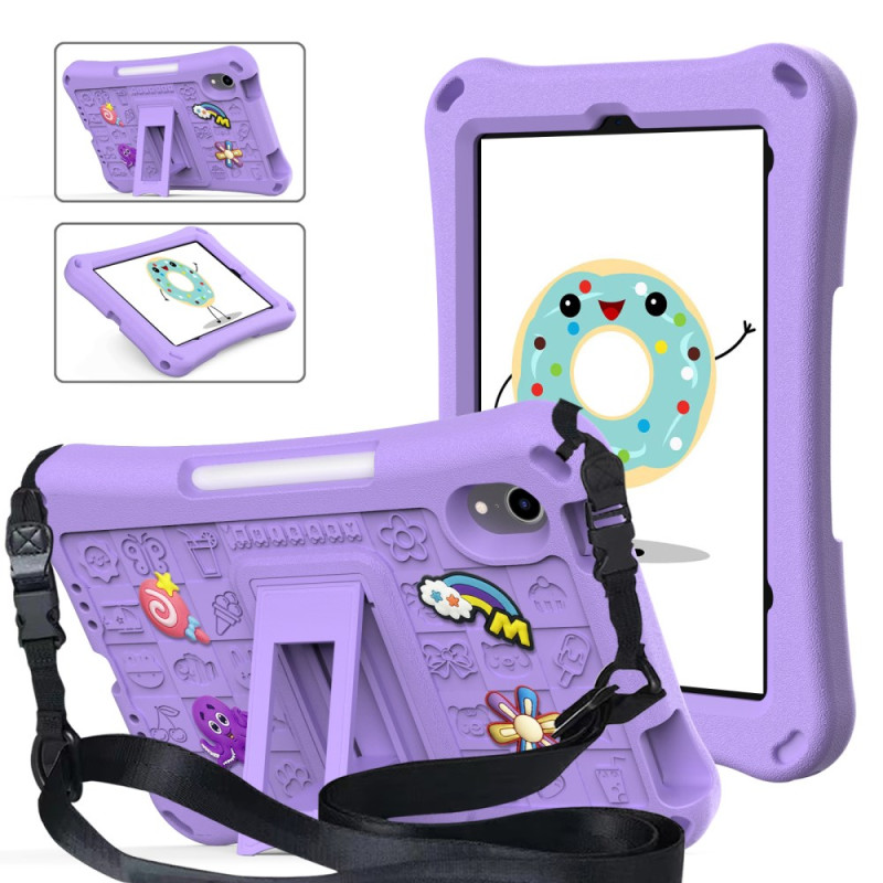 Coque iPad Mini 7 (2024) / Mini 6 (2021) Kids EVA Support et Bandoulière