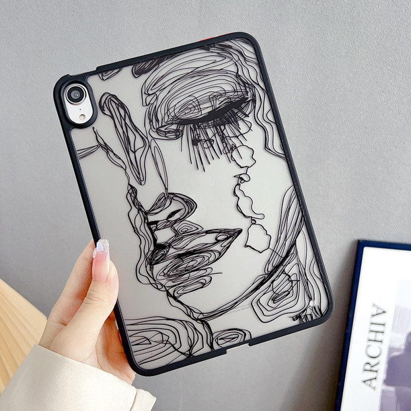 Coque iPad Mini 7 (2024) / Mini 6 (2021) Croquis Femme