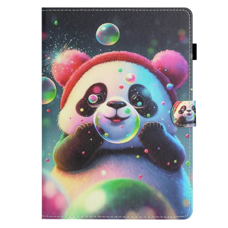 Housse iPad Mini 7 (2024) / Mini 6 (2021) Panda et Bulles