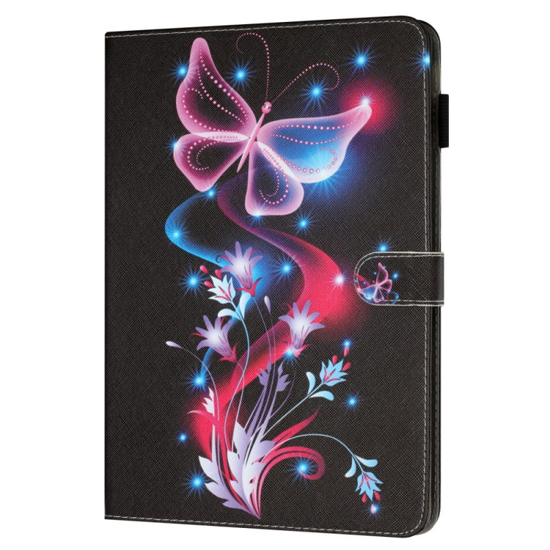 Housse iPad Mini 5 (2019)/4/3/2/1 Papillons Fluorescents