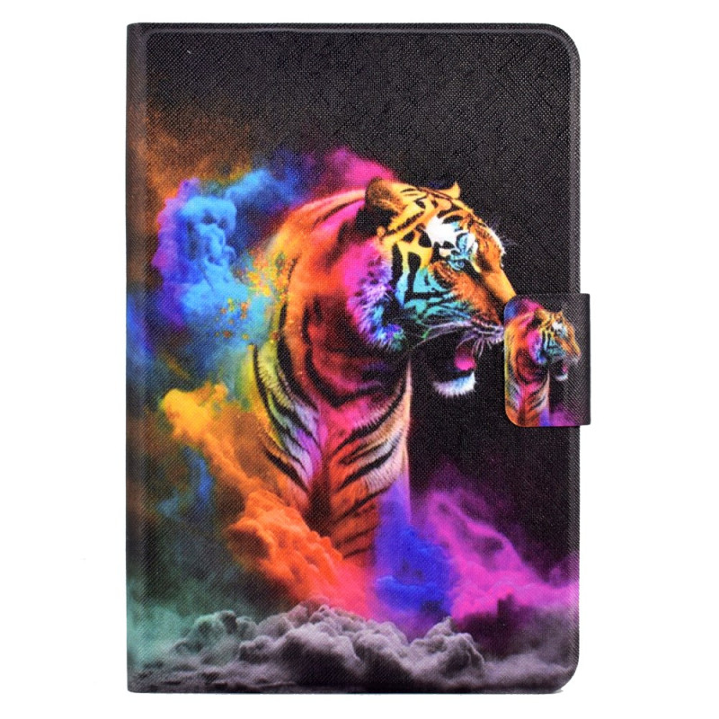 Housse iPad Mini 5 (2019)/4/3/2/1 Motif Tigre Coloré