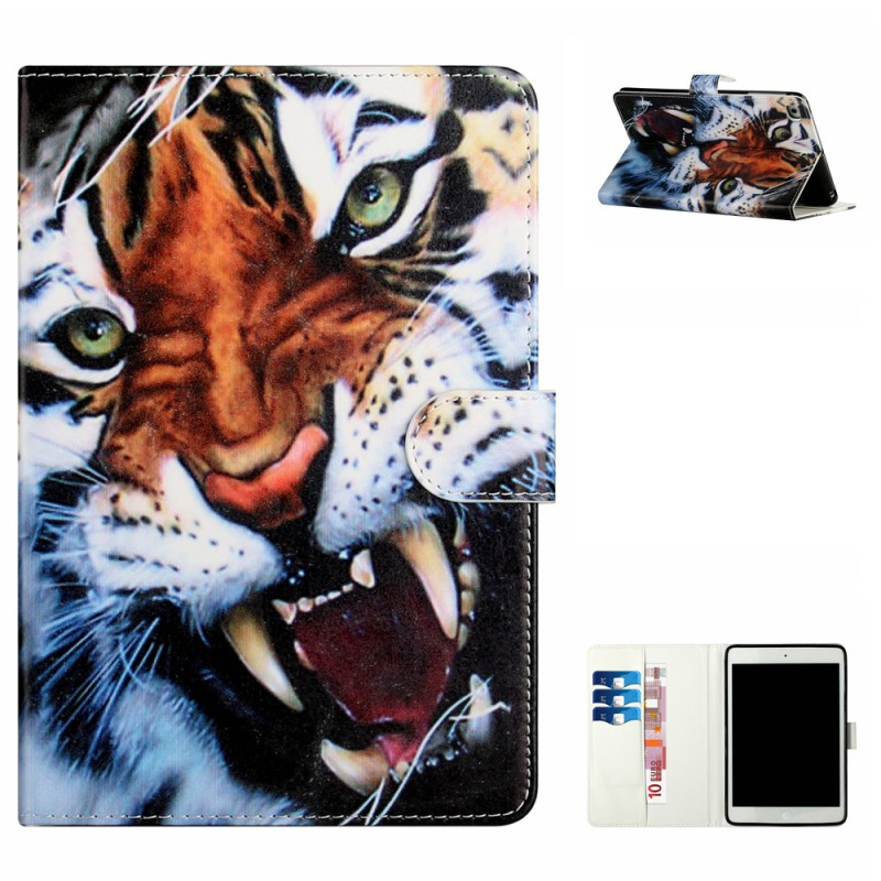 Housse iPad Mini 5 (2019)/4/3/2/1 Face de Tigre