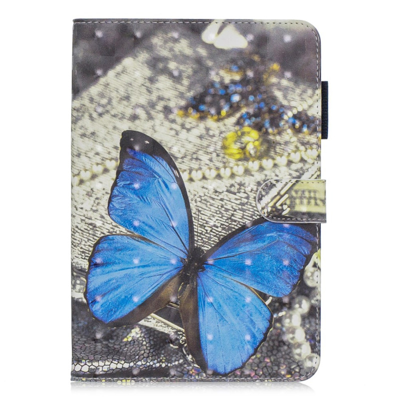 Housse iPad Mini 5 (2019)/4/3/2/1 Papillon Bleu