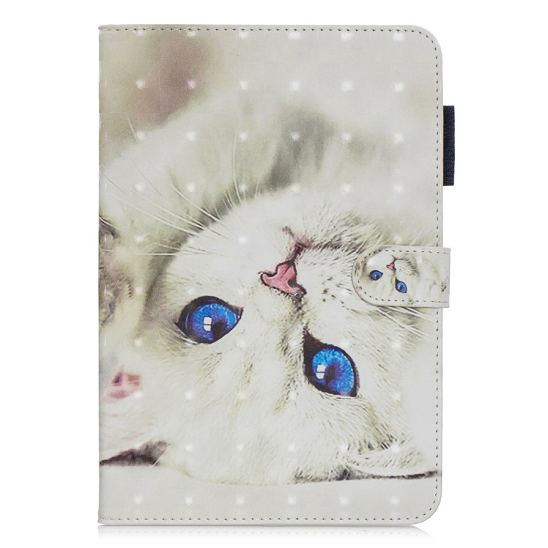 Housse iPad Mini 5 (2019)/4/3/2/1 Chat Blanc