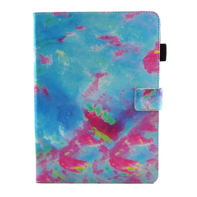 Housse iPad Mini 5 (2019)/4/3/2/1 Marbre Rose et Bleu