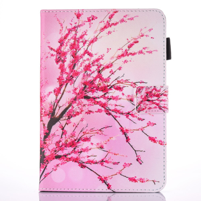 Housse iPad Mini 5 (2019)/4/3/2/1 Arbre sur Fond Rose