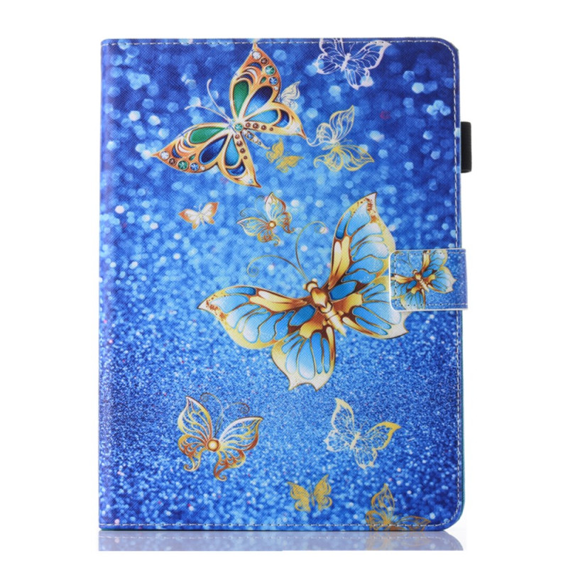 Housse iPad Mini 5 (2019)/4/3/2/1 Papillons Dorés