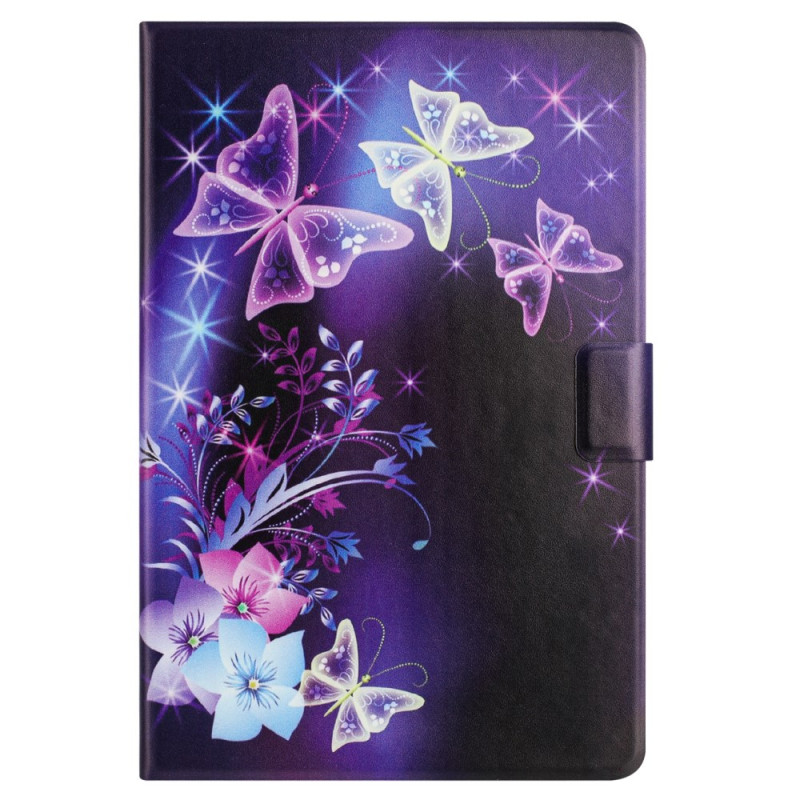 Housse iPad Mini 5 (2019)/4/3/2/1 Papillon Violets