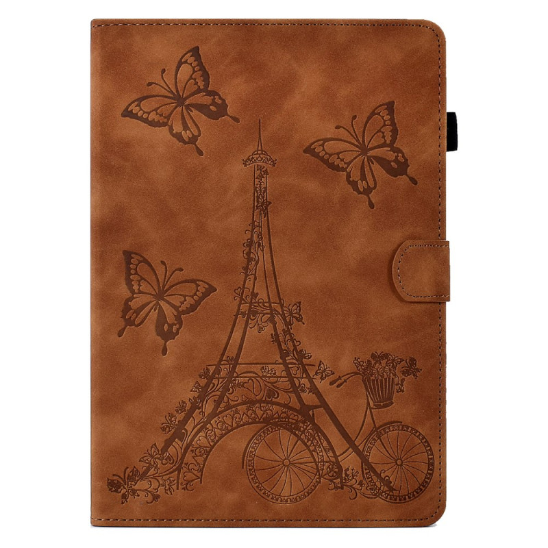 Housse iPad Mini 5 (2019)/4/3/2/1 Effet Daim Tour Eiffel