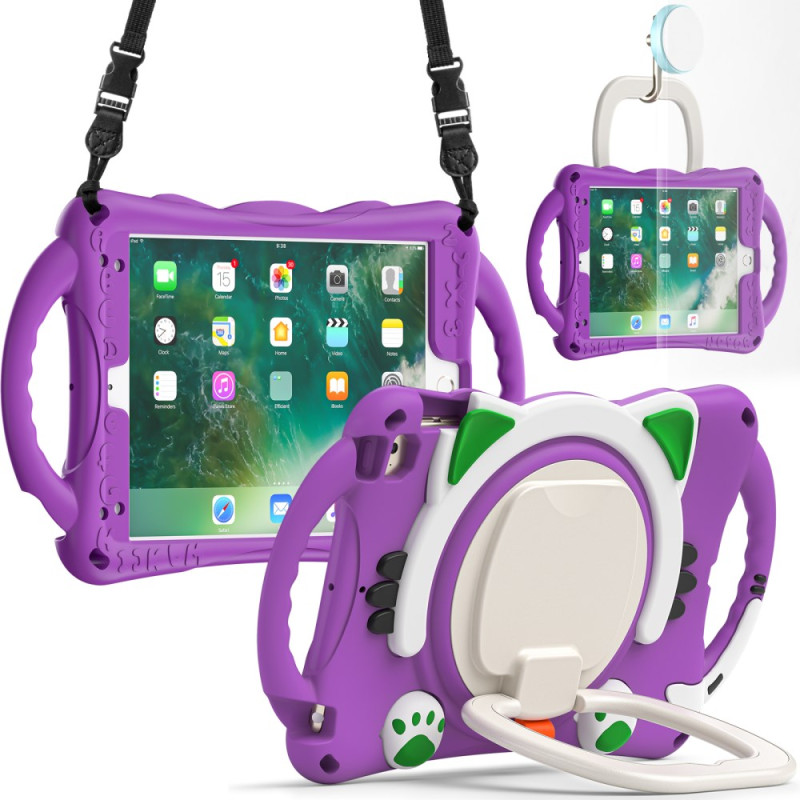 Coque iPad Mini 5 (2019)/4/3/2/1 Kids Renforcée avec Bandoulière