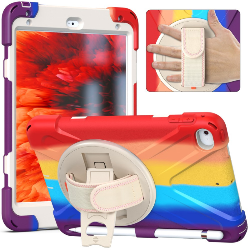 Coque iPad Mini 5 (2019)/4 Support Rotatif et Porte-Stylet Multicolore