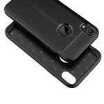 Coque iPhone XR Effet Cuir Litchi Double Line