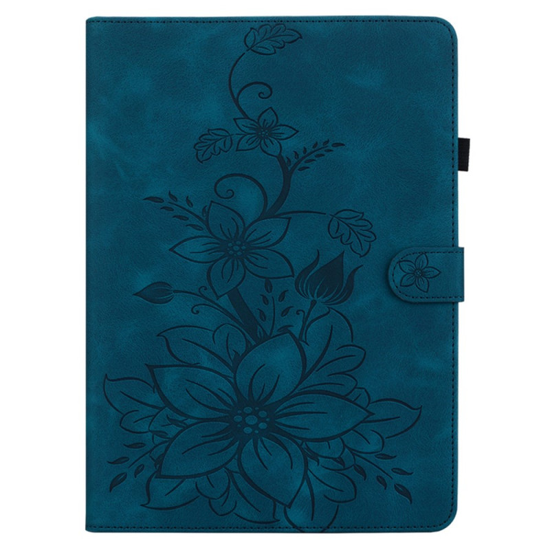 Housse Samsung Galaxy Tab S9 / S8 / S7Effet Daim Motif Floral