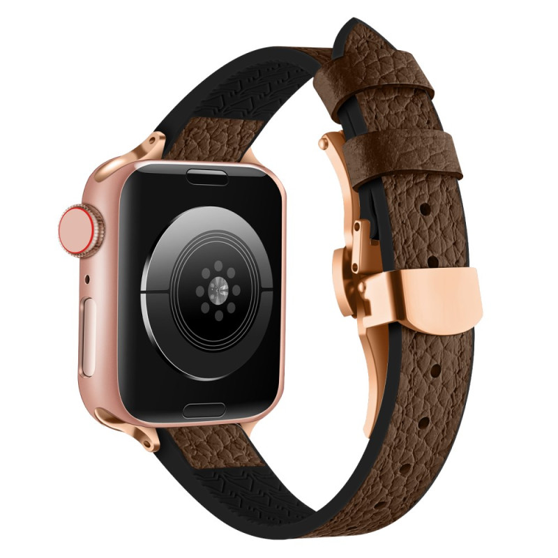 Bracelet Apple Watch Series 46mm à 42mm / SE / Ultra 49mm Cuir Texturé