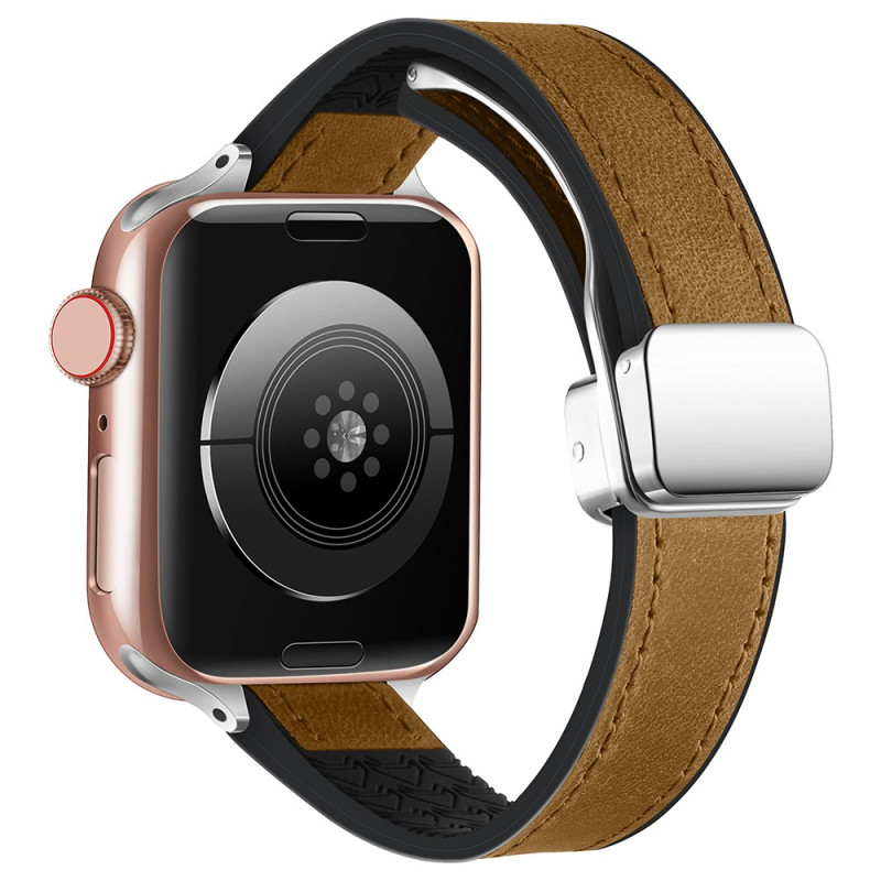 Bracelet Apple Watch Series 46mm à 42mm / SE / Ultra 49mm Magnétique Unie ou Bicolore