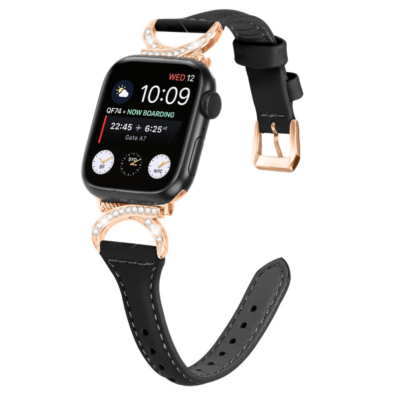 Bracelet Apple Watch Series 46mm à 42mm / SE / Ultra 49mm Glamour Strass