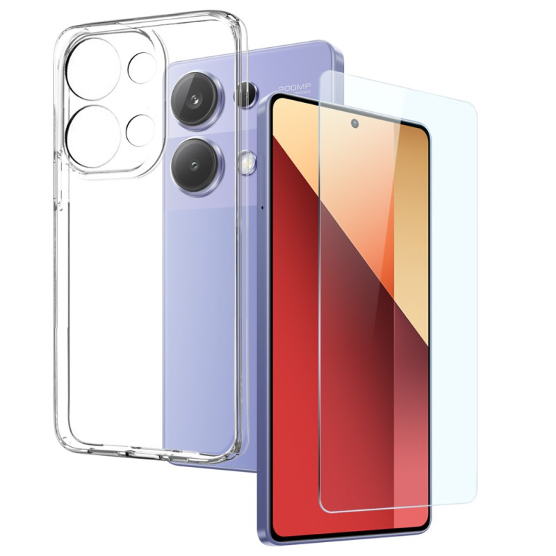 Coque Xiaomi Redmi Note 13 Pro 4G / Poco M6 Pro 4G Transparente avec Protection d'Écran