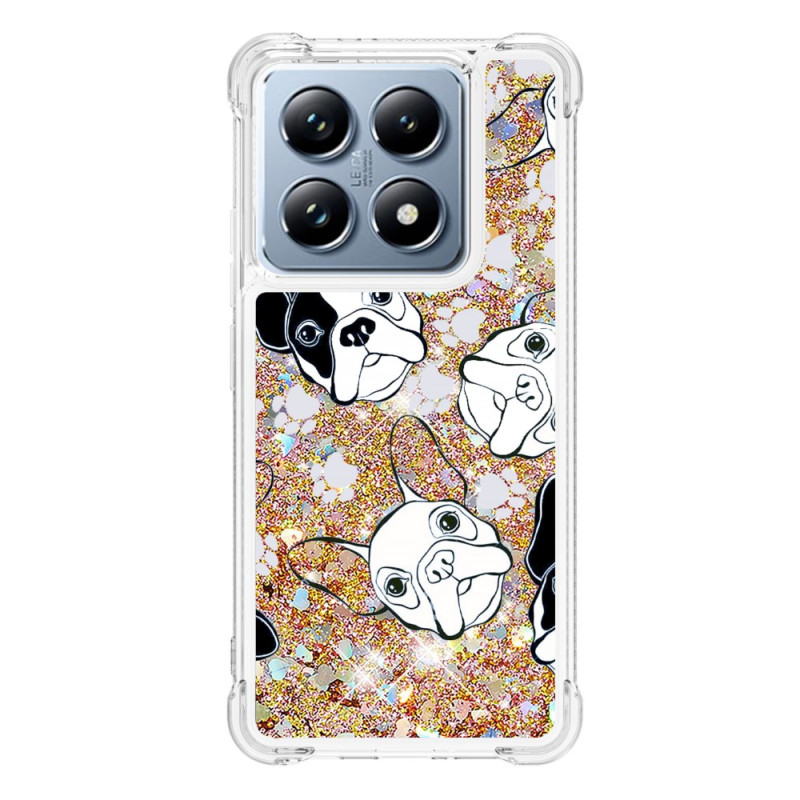 Coque Xiaomi 14T / 14T Pro Paillettes Chiens