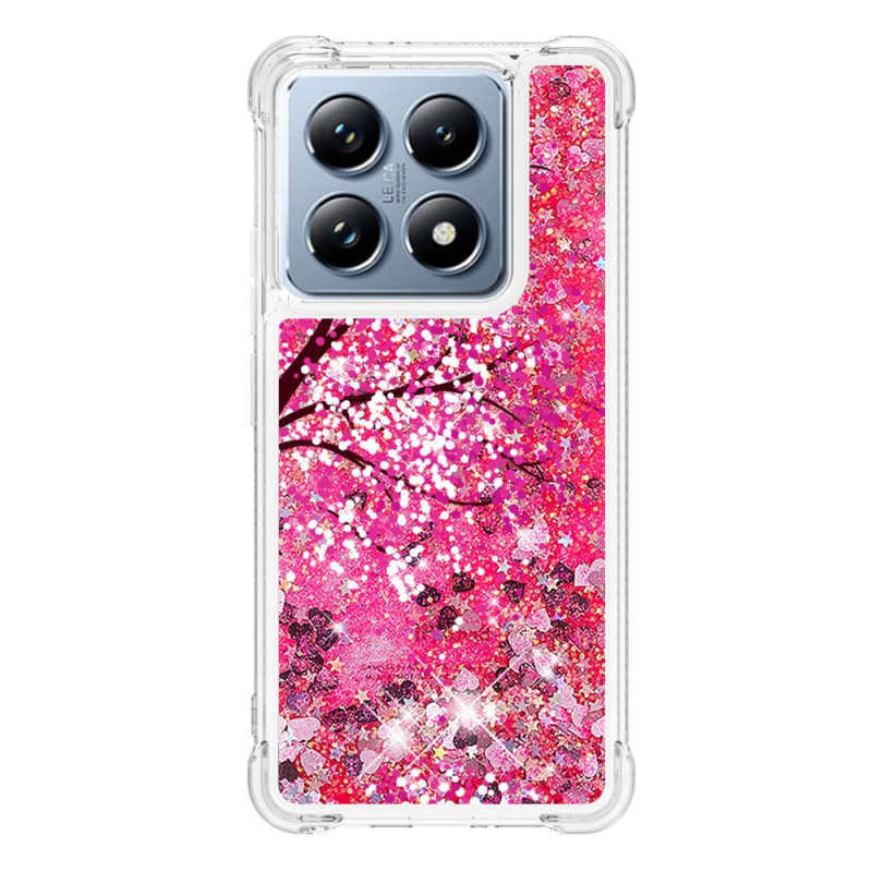 Coque Xiaomi 14T / 14T Pro Paillettes Fleur de Cerisier