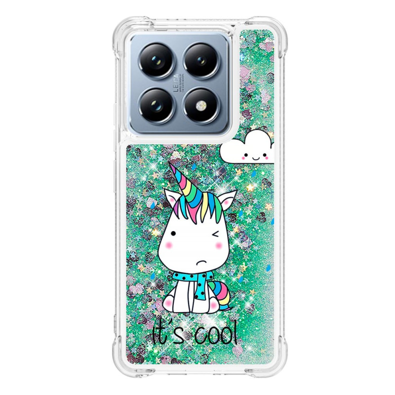 Coque Xiaomi 14T / 14T Pro Paillettes Petite Licorne