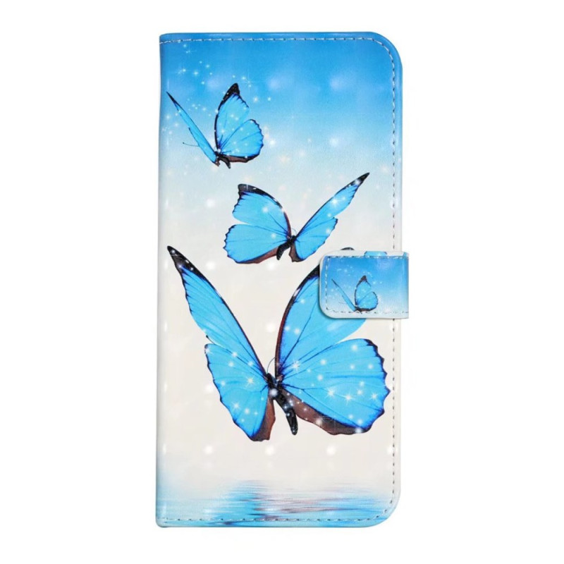 Housse Xiaomi Redmi 14C / Poco C75 Papillons Bleus