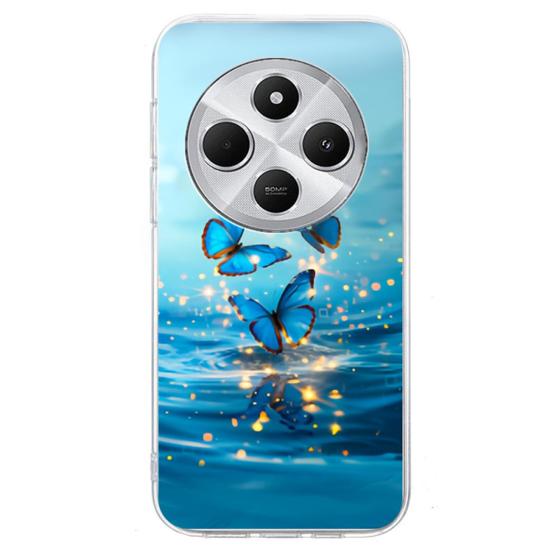 Coque Xiaomi Redmi 14C / Poco C75 Papillons Bleus