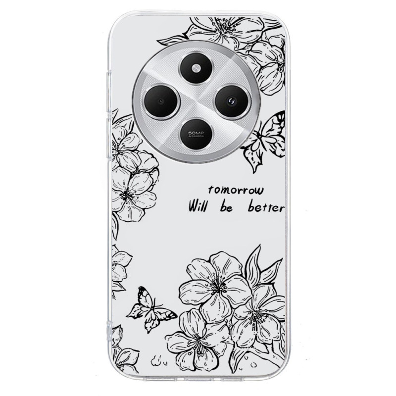 Coque Xiaomi Redmi 14C / Poco C75 Papillon et Fleurs