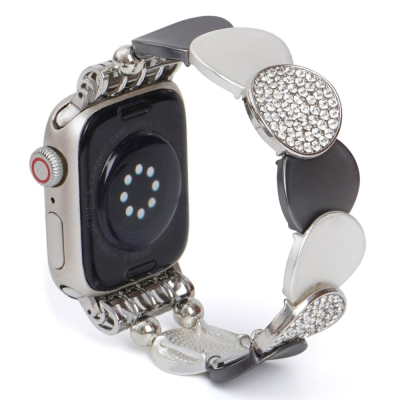 Bracelet Apple Watch Series 46mm à 42mm / SE / Ultra 49mm Strass Étincelants