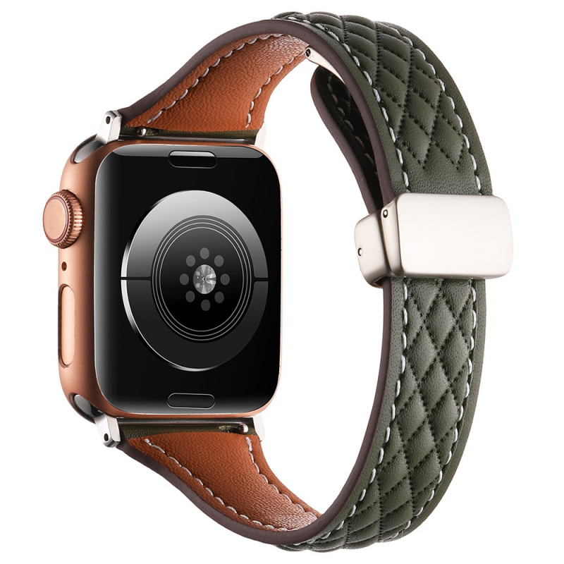 Bracelet Apple Watch Series 46mm à 42mm / SE / Ultra 49mm Cuir Matelassé KALEBOL