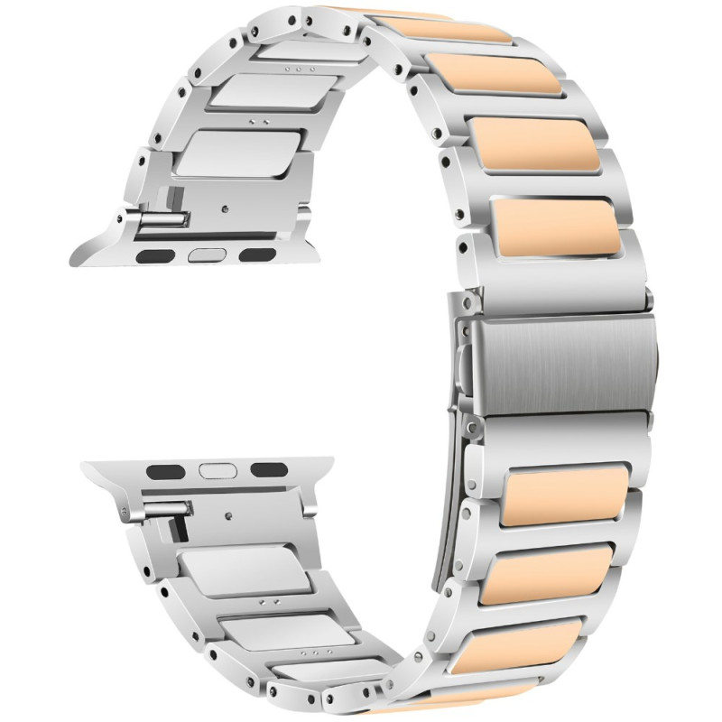 Bracelet Apple Watch Series 46mm à 42mm / SE / Ultra 49mm Métallissime KALEBOL