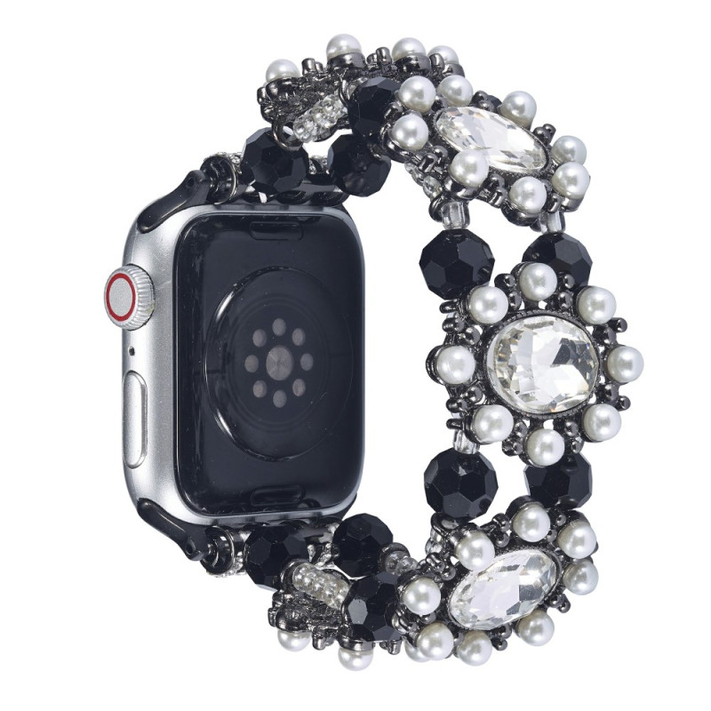 Bracelet Apple Watch Series 46mm à 42mm / SE / Ultra 49mm Royales Perles