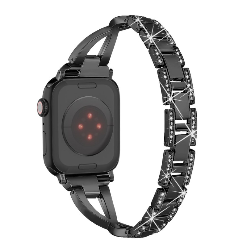 Bracelet Apple Watch Series 46mm à 42mm / SE / Ultra 49mm Suprême Strass