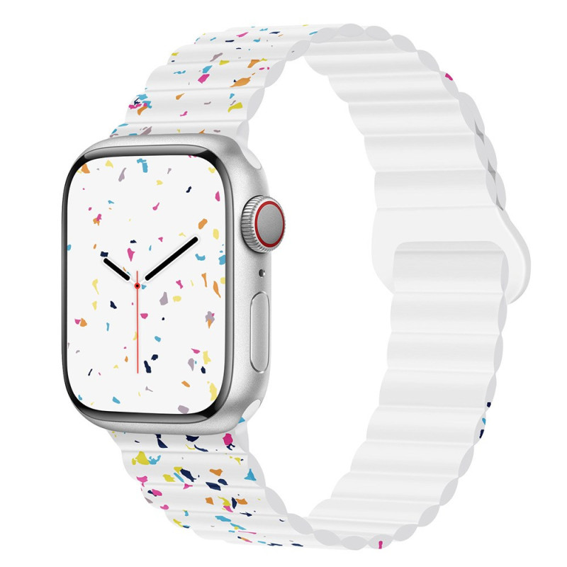 Bracelet Apple Watch Series 42mm à 38mm / Série SE Ondulation Colorée