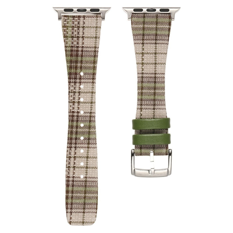 Bracelet Apple Watch Series 42mm à 38mm / Série SE Tartan en Laine