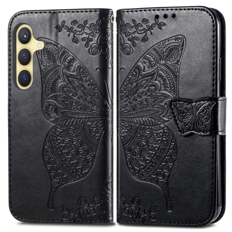 Housse Samsung Galaxy S25 5G Papillon Baroque