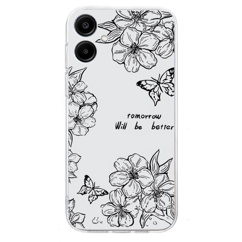 Coque Samsung Galaxy A06 Papillon et Fleur