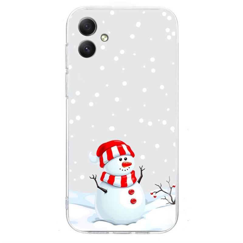 Coque de Noël pour Samsung Galaxy A06 Bonhomme de Neige