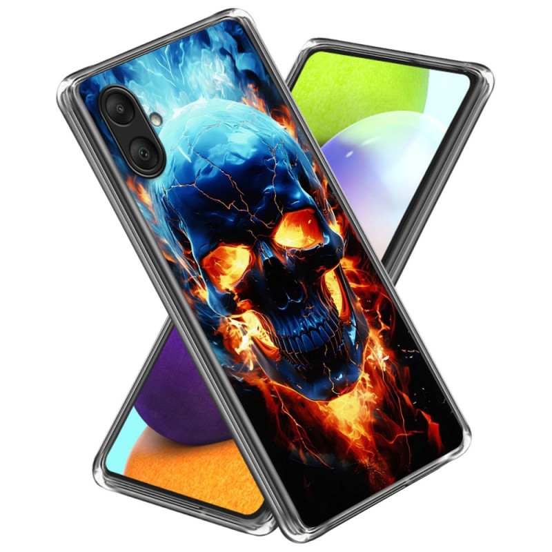 Coque Samsung Galaxy A06 Crâne en Flammes