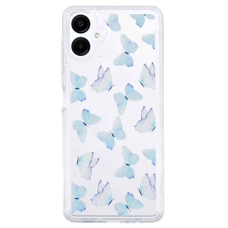 Coque Samsung Galaxy A06 Transparente Papillons Colorés