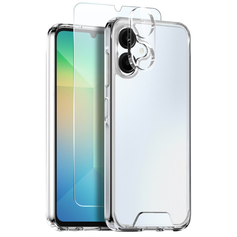 Coque 3-en-1 Samsung Galaxy A06 Transparente avec Protection Écran et Protection Objectif