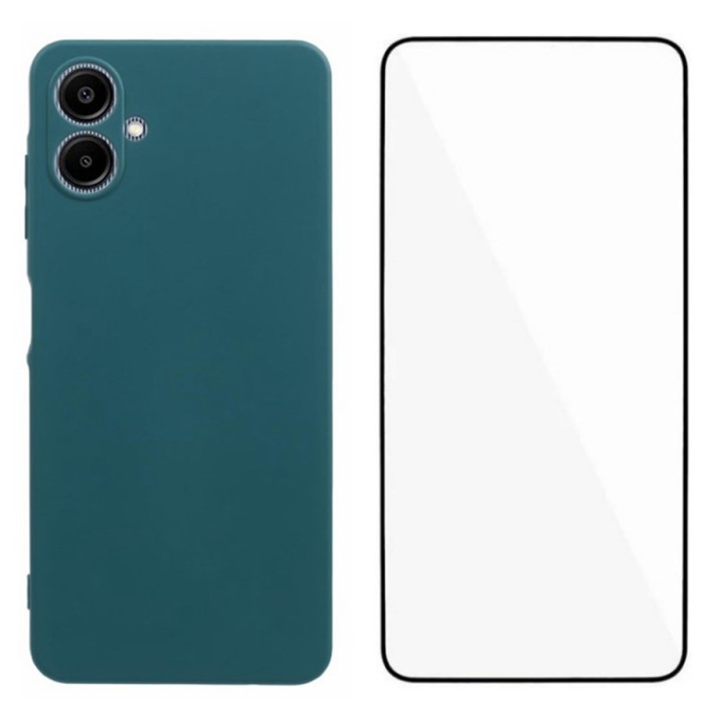 Coque 2-en-1 Samsung Galaxy A06 Silicone avec Protecteur Écran WANLONFENG