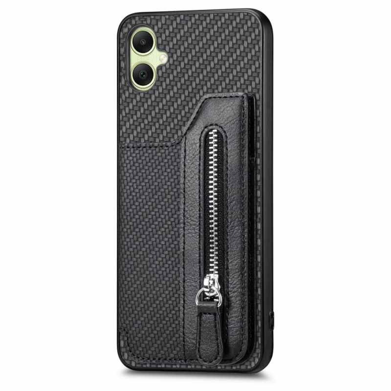 Coque Samsung Galaxy A06 Fibre Carbone Portefeuille